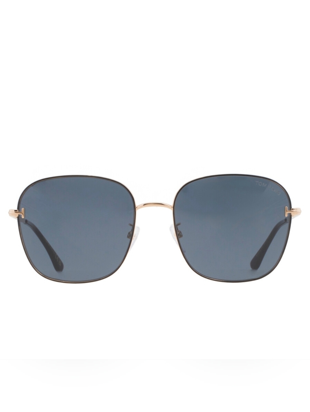 Tom Ford Grey Blue Square Unisex Sunglasses NWT